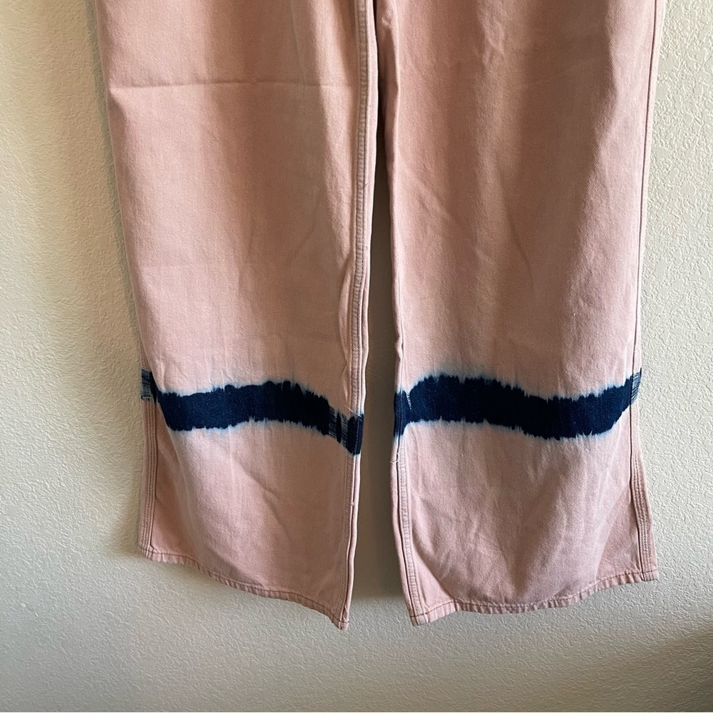 Urban Outfitters BDG Pink Tie-Dye Puddle Jeans High Rise Slouchy Women's Size 32 - Picture 5 of 12